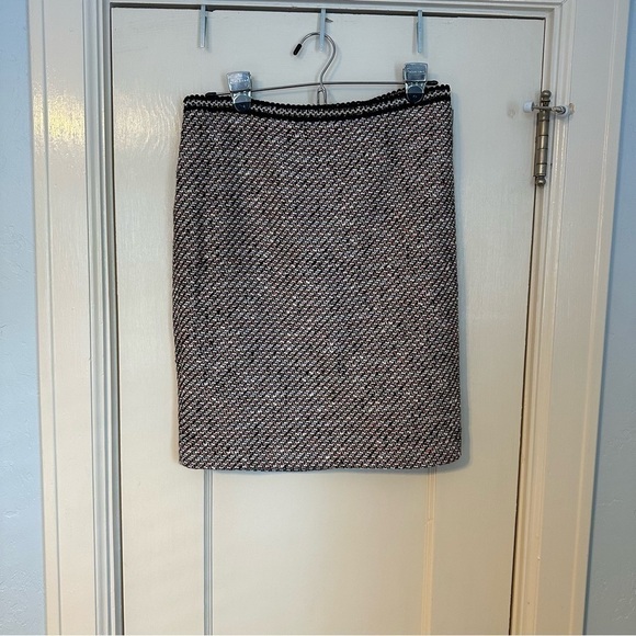 Talbots Pencil Skirt Tweed Pink & Black 6P - Picture 3 of 10